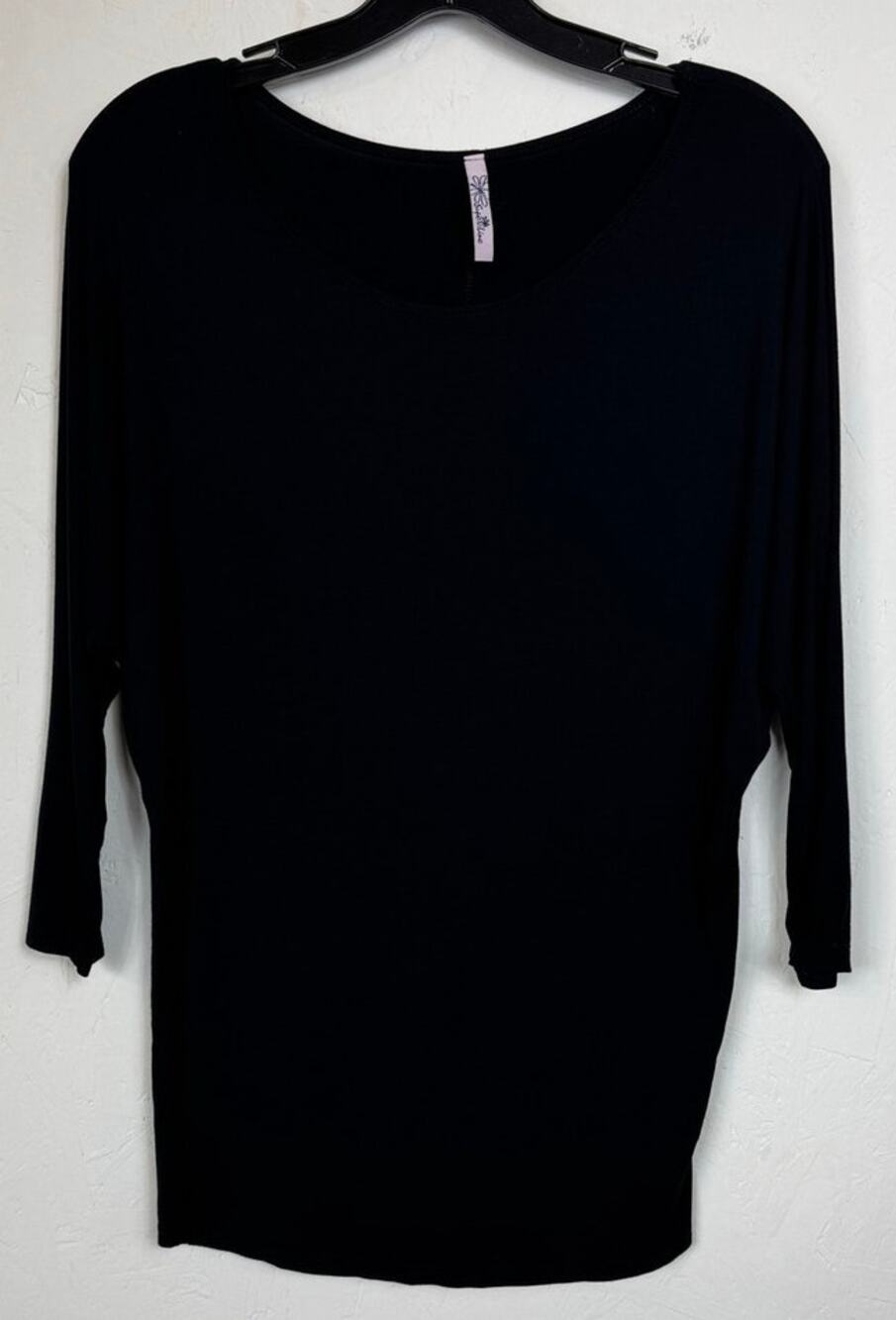 Superline Black Long Sleeve Blouse Women's Medium